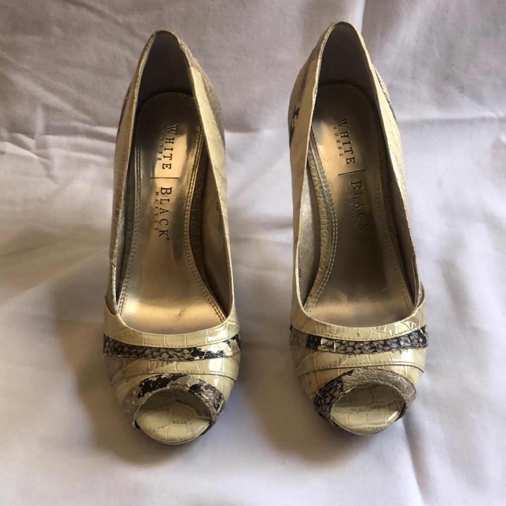 White House Black Market Peep Toe Heel